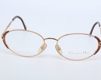 Vintage Christian Dior CD 2634 Glasses - Gold Metal Oval Frame - Etsy