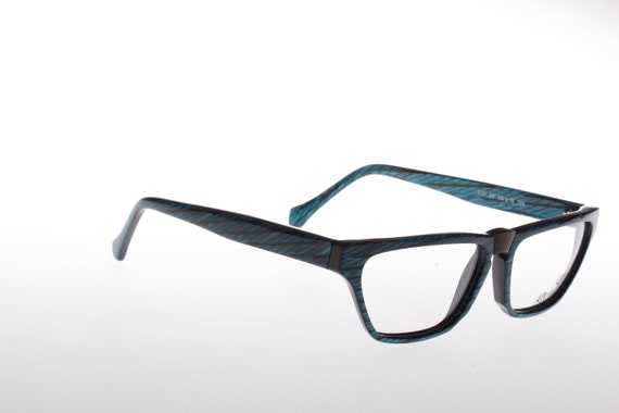 Robert Rudger striped green vintage eyeglasses - image 3