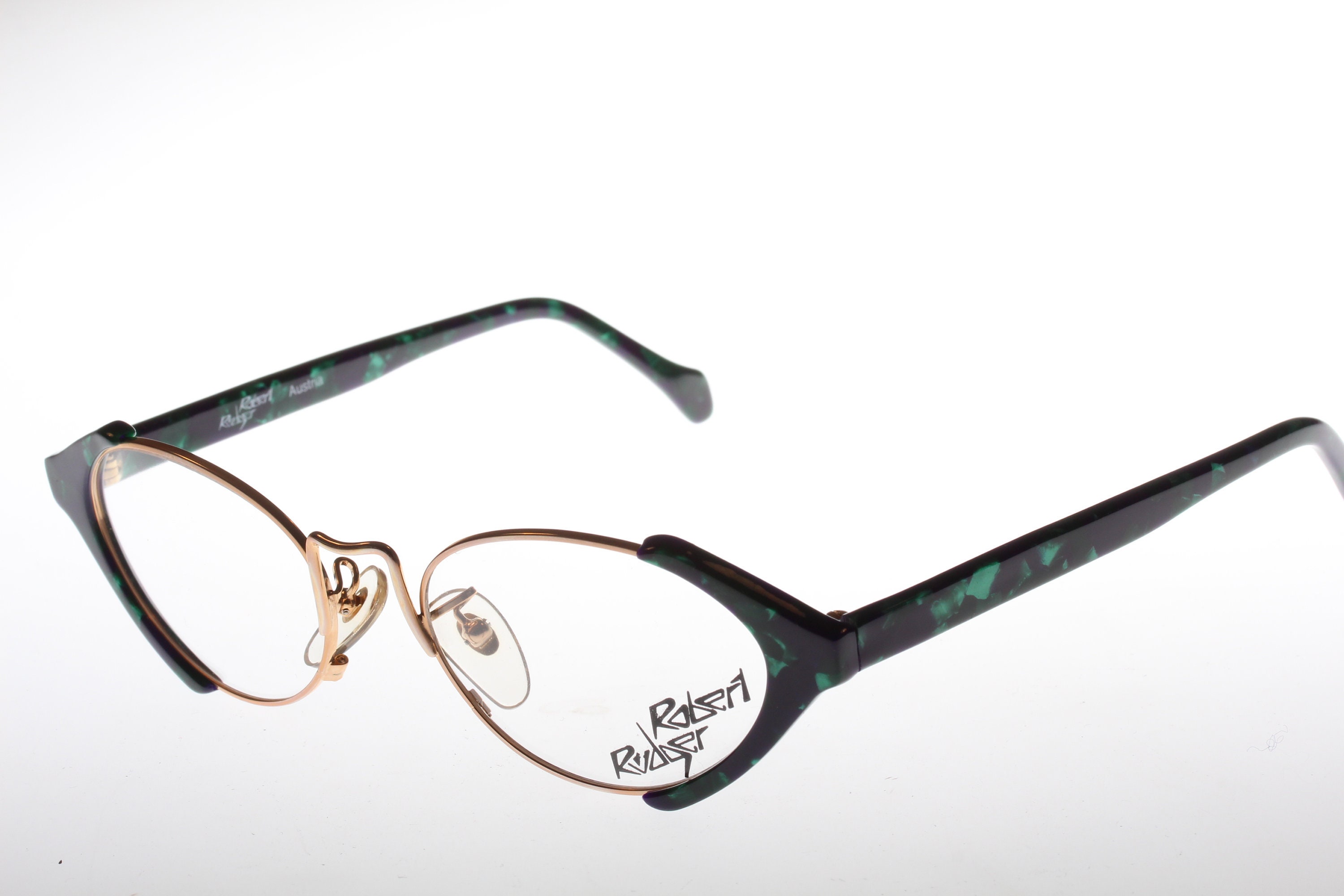 Robert Rudger Green vintage eyeglasses