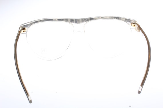 Vintage 1980\'s Laura Biagiotti OXSOL T1473 Matte Silver Browline Sunglasses Women main image 4