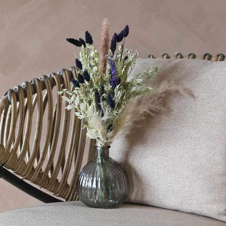 Bouquet de Fleurs Séchées et Vase Jeanne