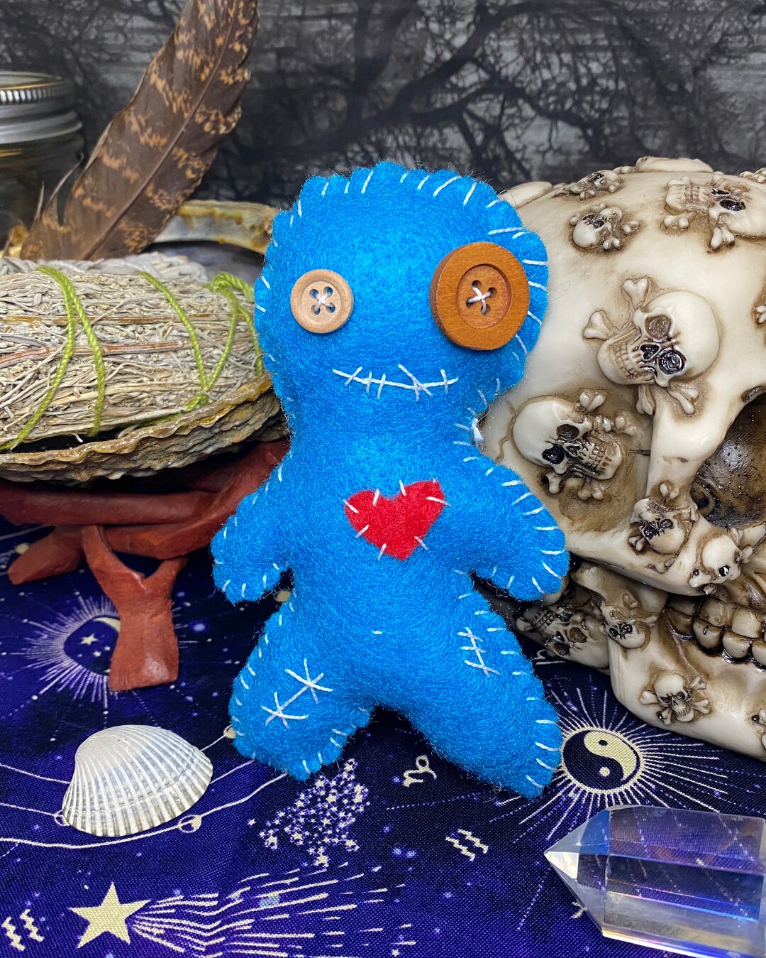 Blue Voodoo Doll Etsy