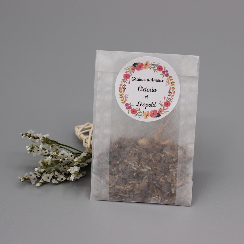 Graines à semer sachets cristal par 20 Mariage Baptême ou - Etsy France