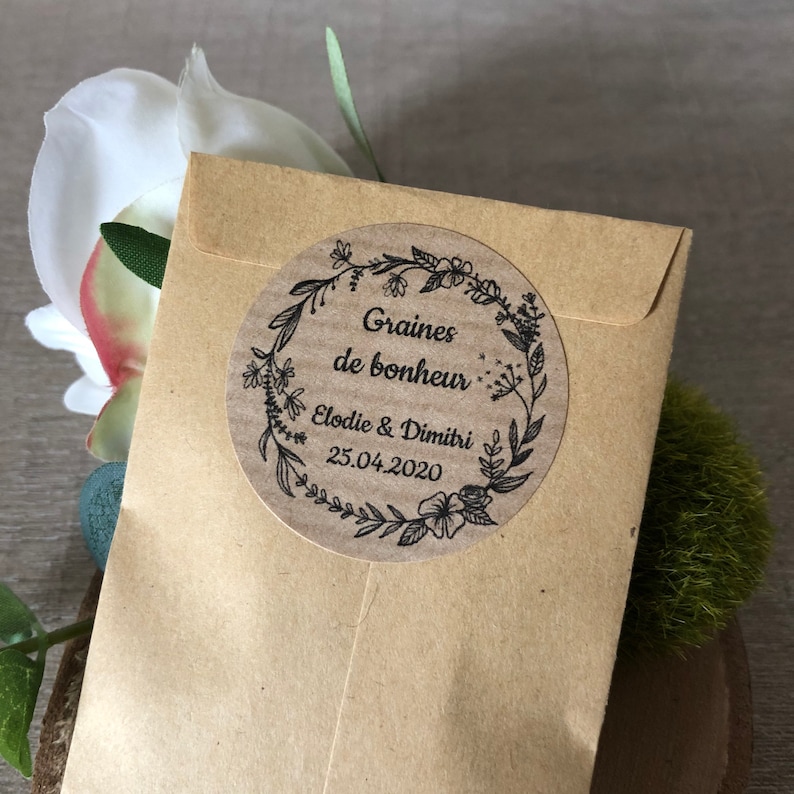 Download Graines à semer sachets kraft par 20 Mariage Baptême ou | Etsy
