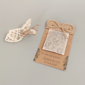 Semi da seminare - Busta di carta personalizzata - Matrimonio, Battesimo o altri eventi.