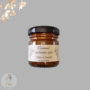 30 Caramels au Beurre Salé personnalisés - Mariage, Baptême ou autre événements.