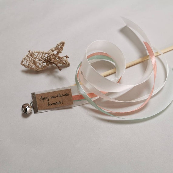 30 Ribbon Sticks With Bells & Label Etsy