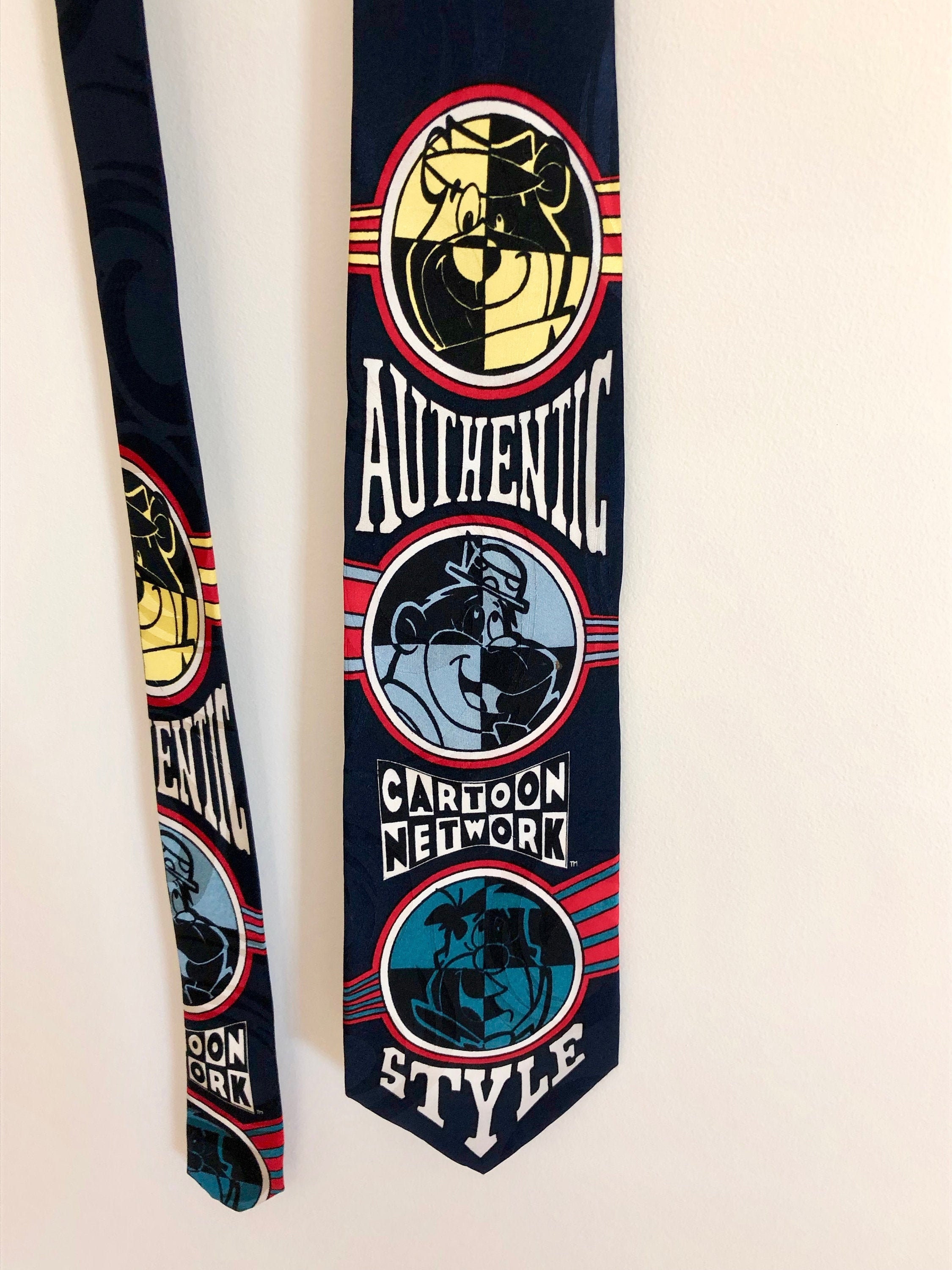 Vintage 1994 authentic Cartoon Network Style Tie - Etsy Vintage 1994 authentic Cartoon Network Style Tie - Etsy