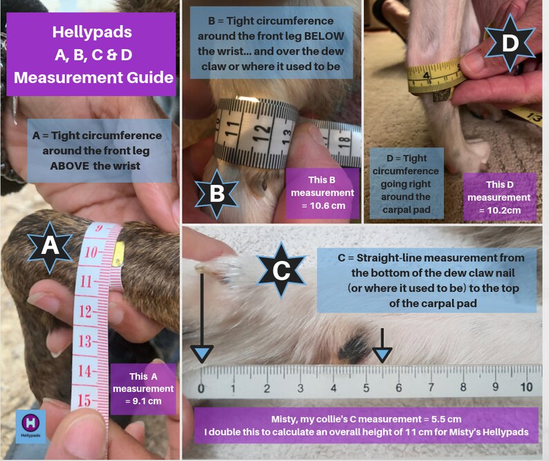 Hellypads carpal pad protectors for dogs stopper pads Etsy