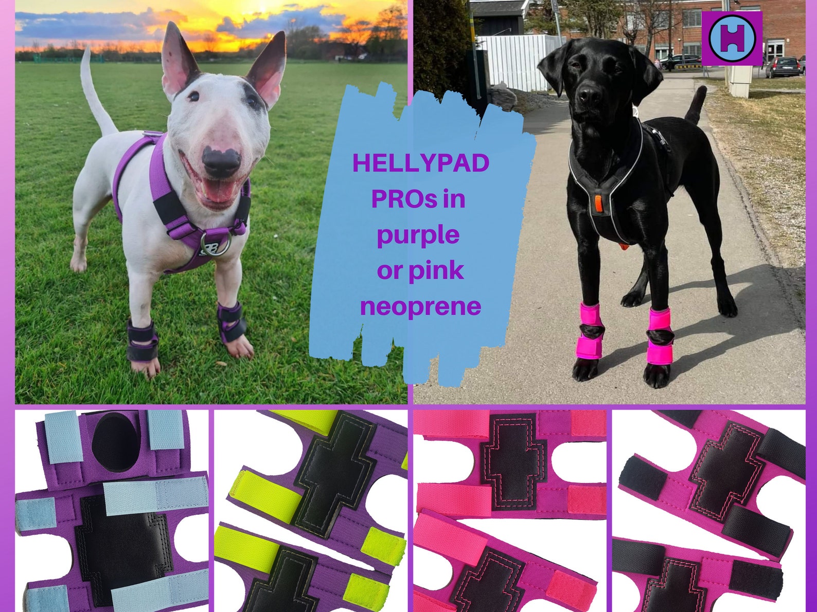 HELLYPAD PROS Pair of Dog Carpal Pad and Dew Claw Protectors Etsy