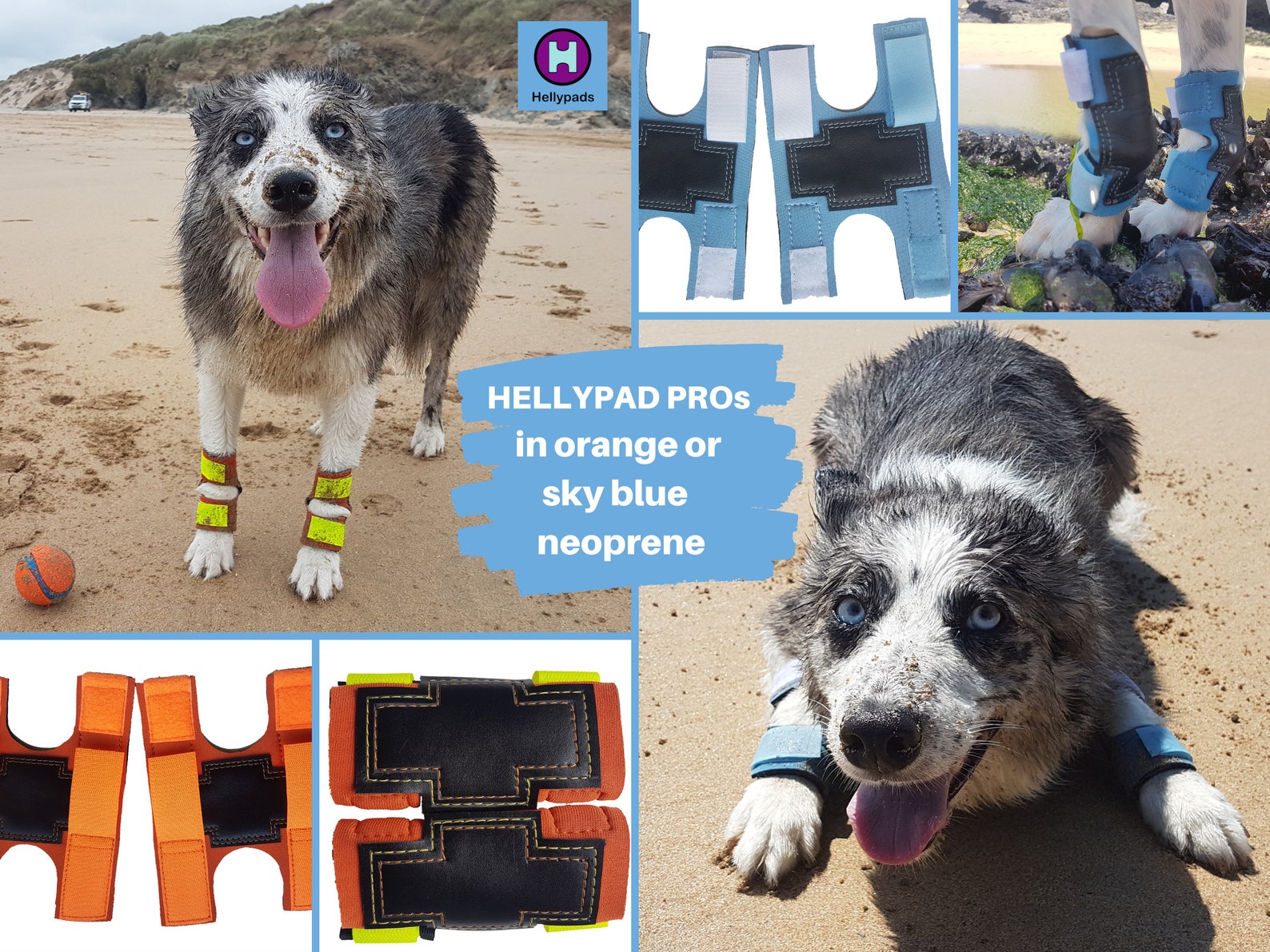 HELLYPAD PROS Pair of Dog Carpal Pad and Dew Claw Protectors Etsy