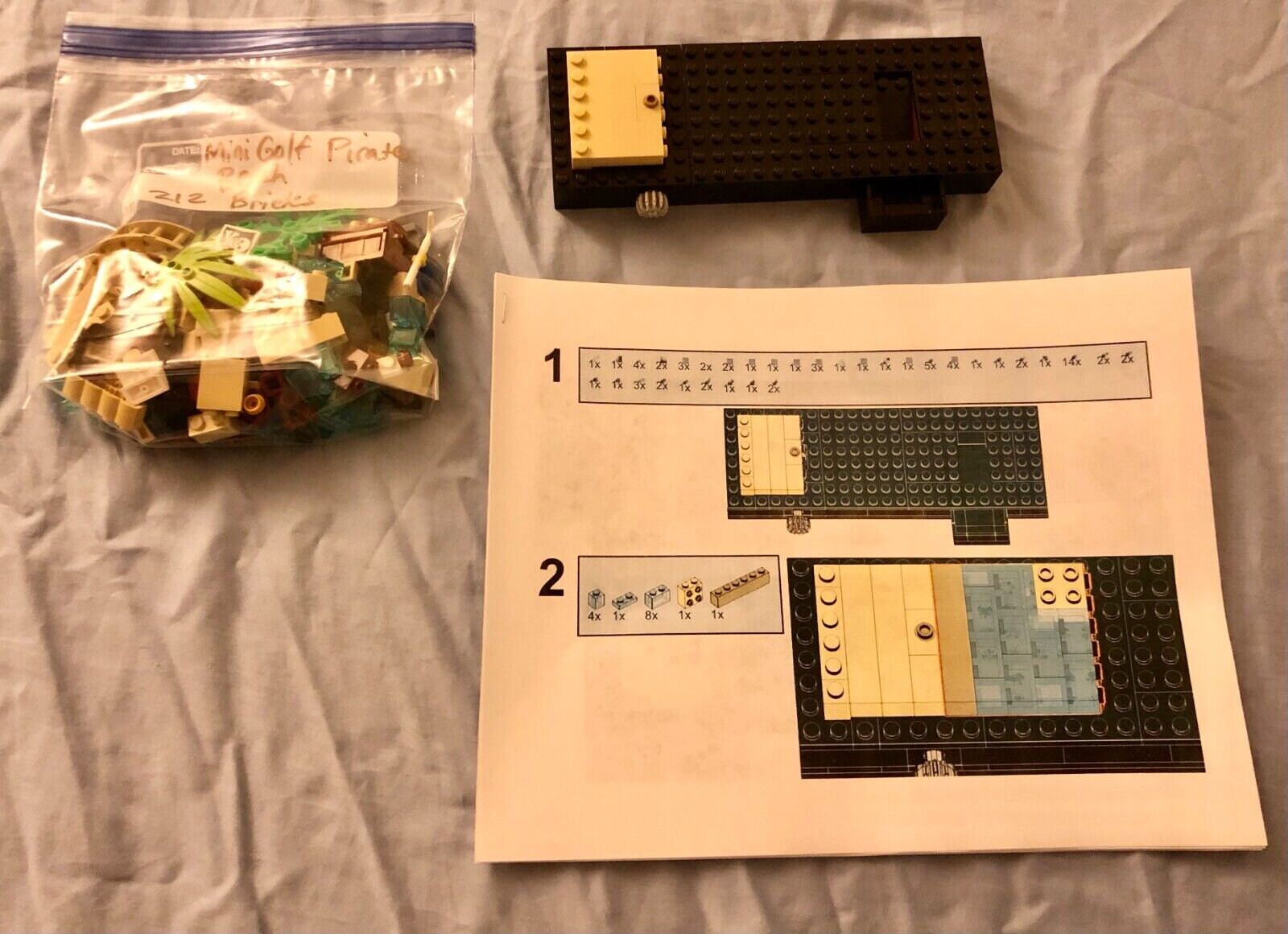 4 Lego Mini Golf MOCS With Functional Gears and Partial Instructions built Etsy Canada