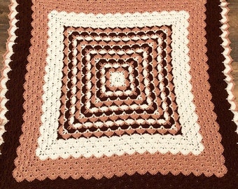 Crochet shell stitch baby blanket, crochet baby blanket, handmade baby blanket, crochet afghan