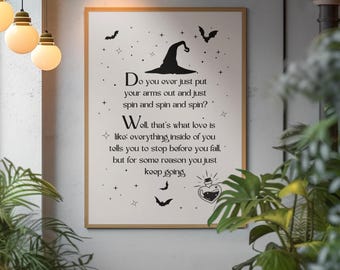 Practical Magic Wall Art | Practical Magic Quote Print | Owens Sisters | Halloween Art Print | Apothecary Print | Witchy Print Witchy Stuff