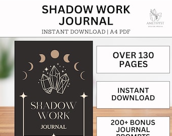 Shadow Work Journal | Inner Child Healing | Book of Shadows | Anxiety Self-Therapy | Journal Prompts & Exercises | Beginners Healing Mind
