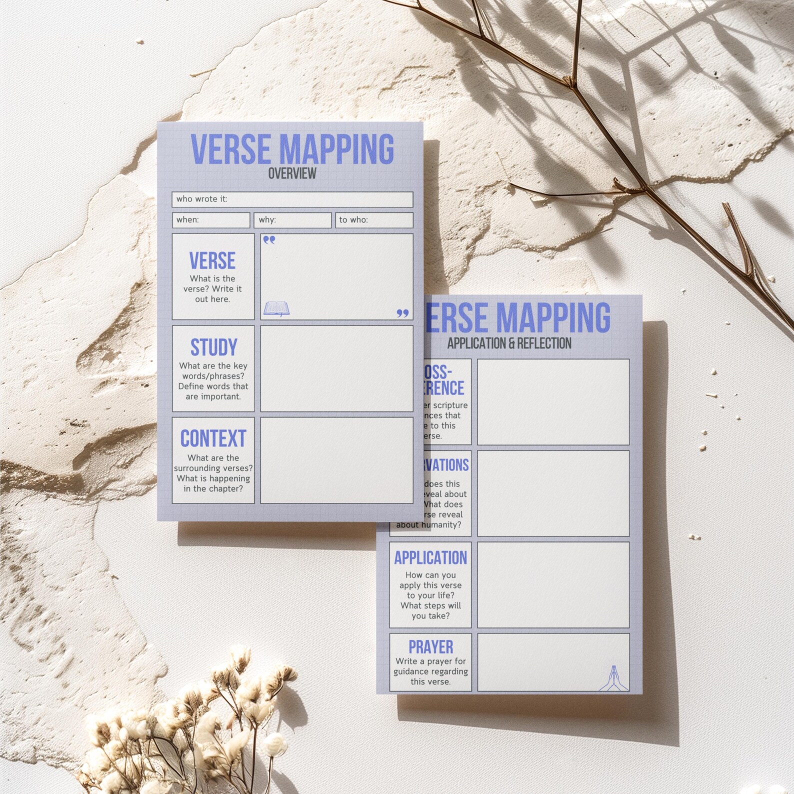 Verse Mapping Printable PDF - Bible Study, Verse Mapping Journal ...