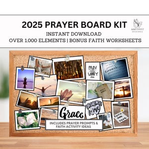 Prayer Board Kit | Prayer Board Starter Kit | Prayer Boards | Prayer Board Kit Printable | Prayer Vision Board | Prayer Request Cards | God