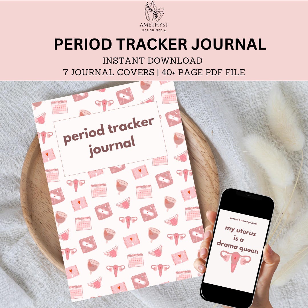 Period Tracker Printable | Period Journal Printable | Moon Cycle ...
