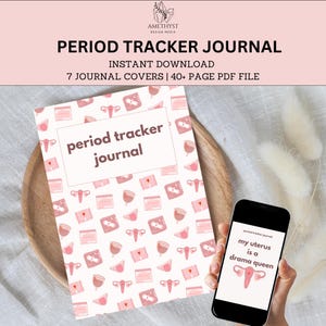 Period Tracker Printable | Period Journal Printable | Moon Cycle Calendar | Period Calendar 2024 | Mood Tracker | Symptom Tracker