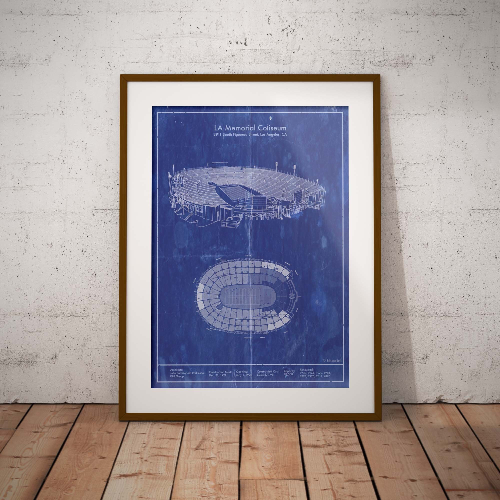 Blueprint Colosseum - Etsy