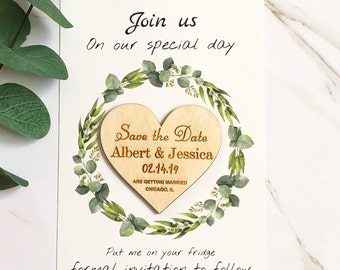 wood save the date
