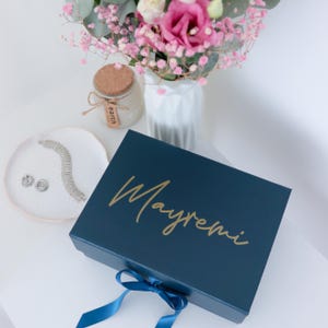 Bridesmaid Proposal Box Empty Will be My Padrionos Bachelorette Magentic Gift Boxes with Ribbon Bridal Gift Personalized Box Maid of Honor