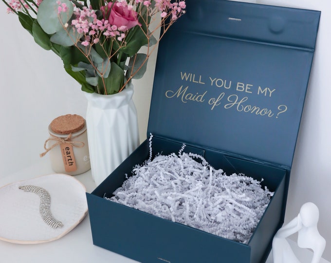 Maid of Honor Bridesmaid Proposal Box, Will You Be My Maid of Honor — free download