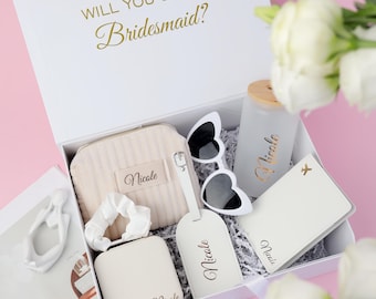 Birthday Gift Box: Frost Tumbler, Passport Cover, Luggage Tag, Quinceañera Proposal Gift Set ,Will you be Part of my Quinceañera Court
