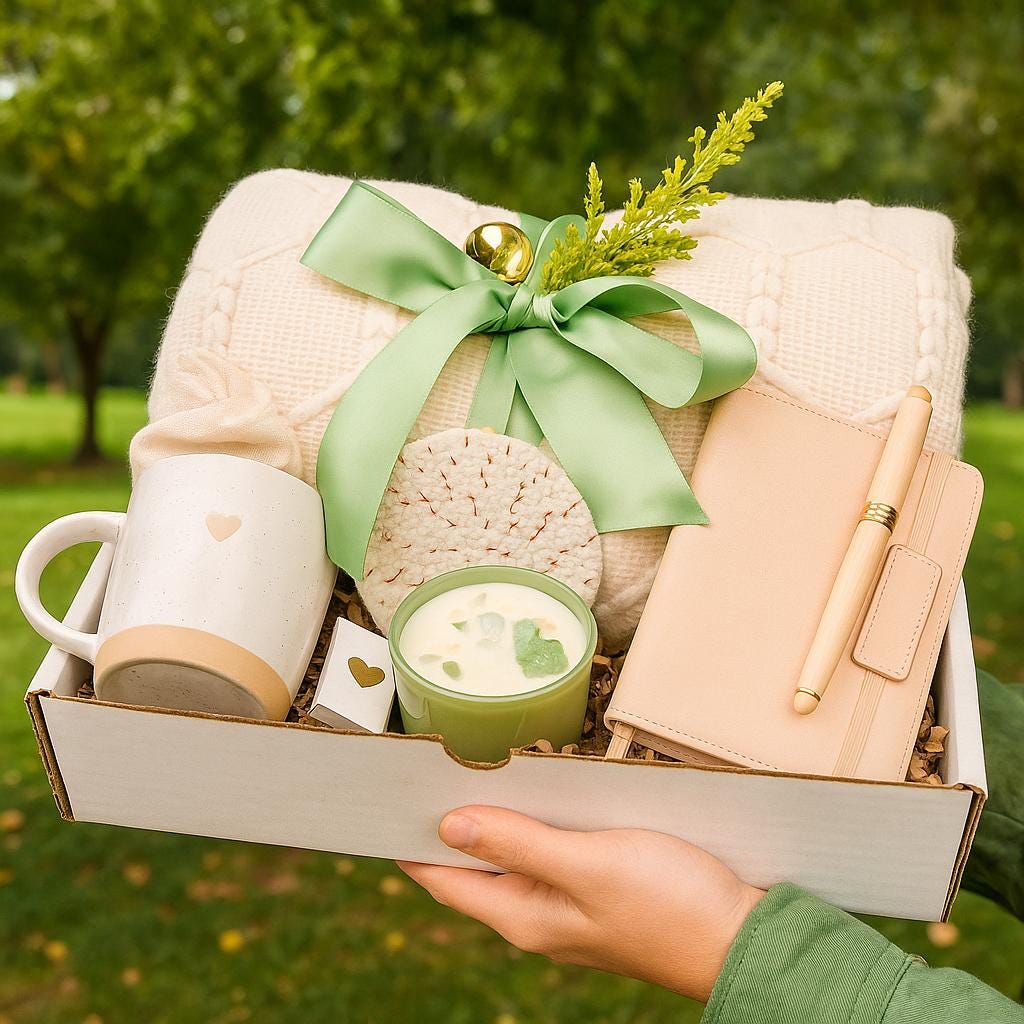 Hygge Gift Box with Blanket Care Package Get Well Soon Basket Mentor Appreciation Gift for Any Occasion Thank You Box Encouragement Gift