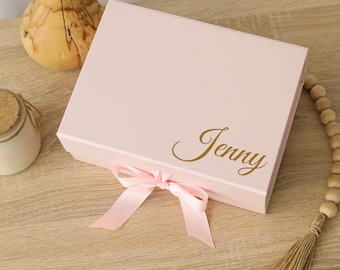 Bridesmaid Proposal Box, Pastel Pink Bachelorette Gift, Maid of Honor Box, Wedding Gift