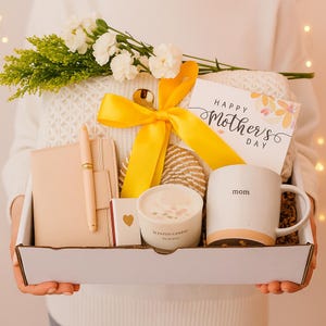 Happy Birthday Box for Mother Hygge Box with Blanket Thank You Gift Basket Wellness Care Package Get Well Soon Housewarming Gift Set for Her
