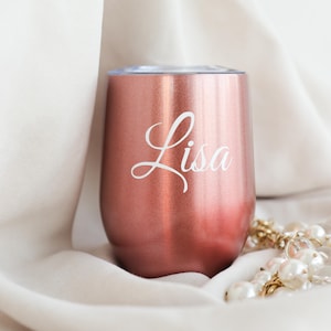 Acrylic Wine Tumbler With Lid - Etsy
