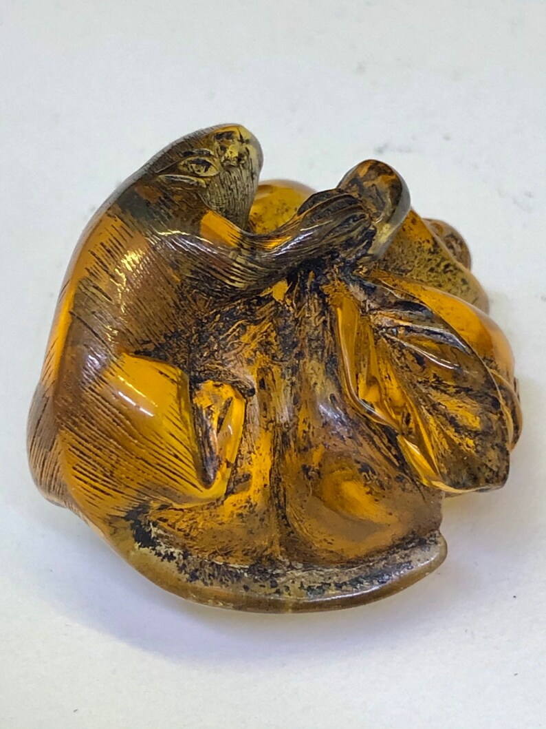 Japanese netsuke carving