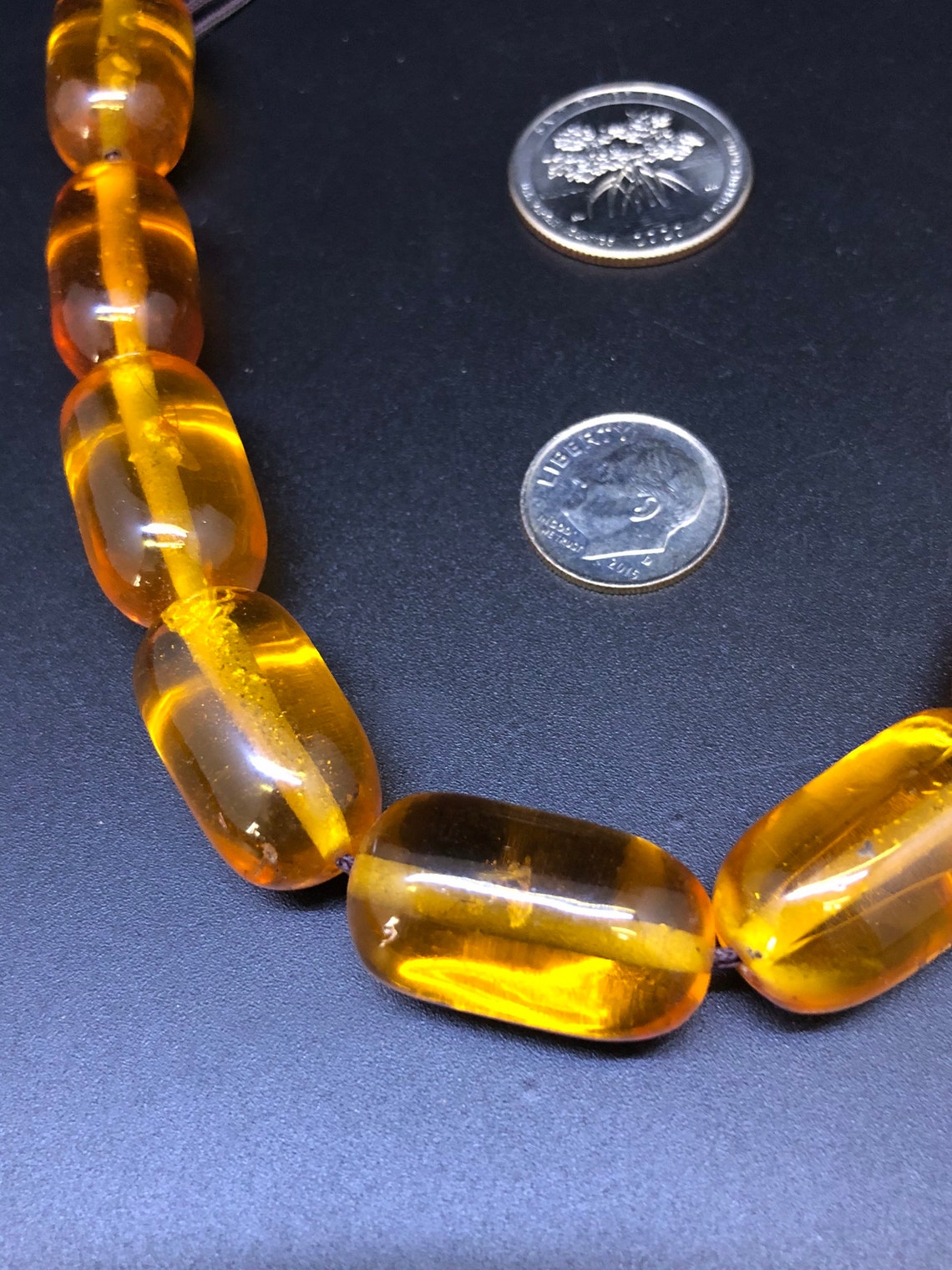 Cherry Amber reconstituted beads Etsy