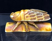 Japanese Netsuke with cicada design