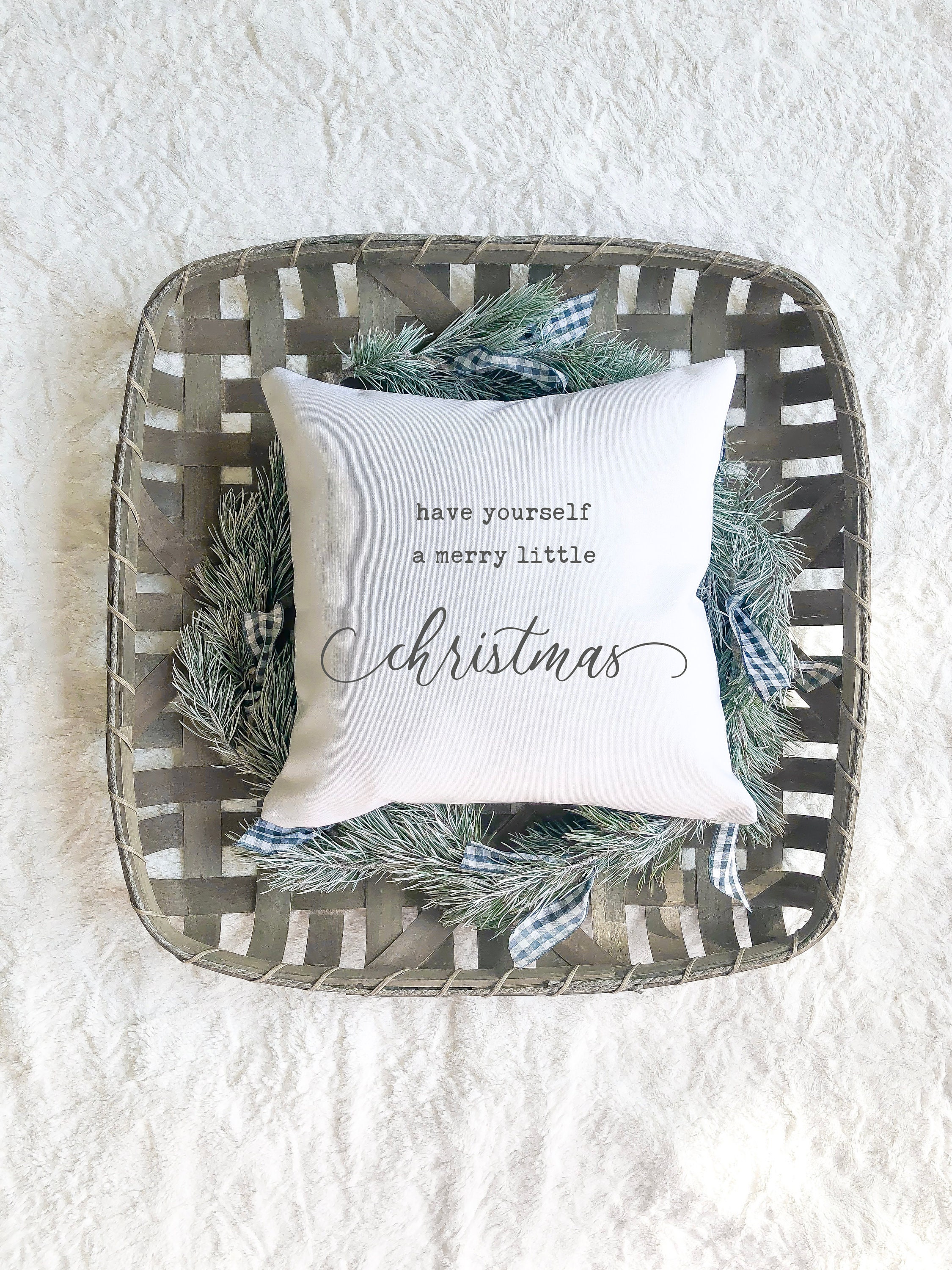 small christmas throw pillows
