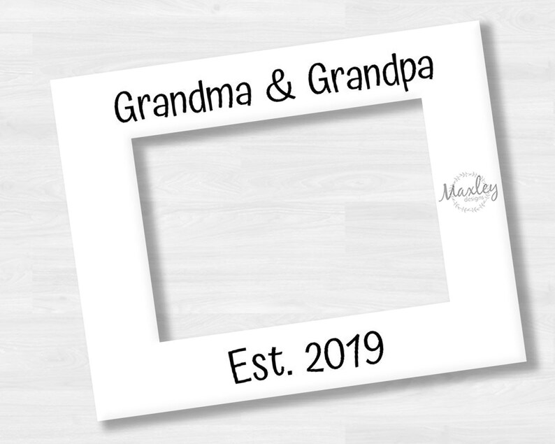 Pregnancy Announcement Personalized Photo Mat with Optional Rustic Barnwood Finish Picture Frame Holds Baby Ultrasound Sonogram