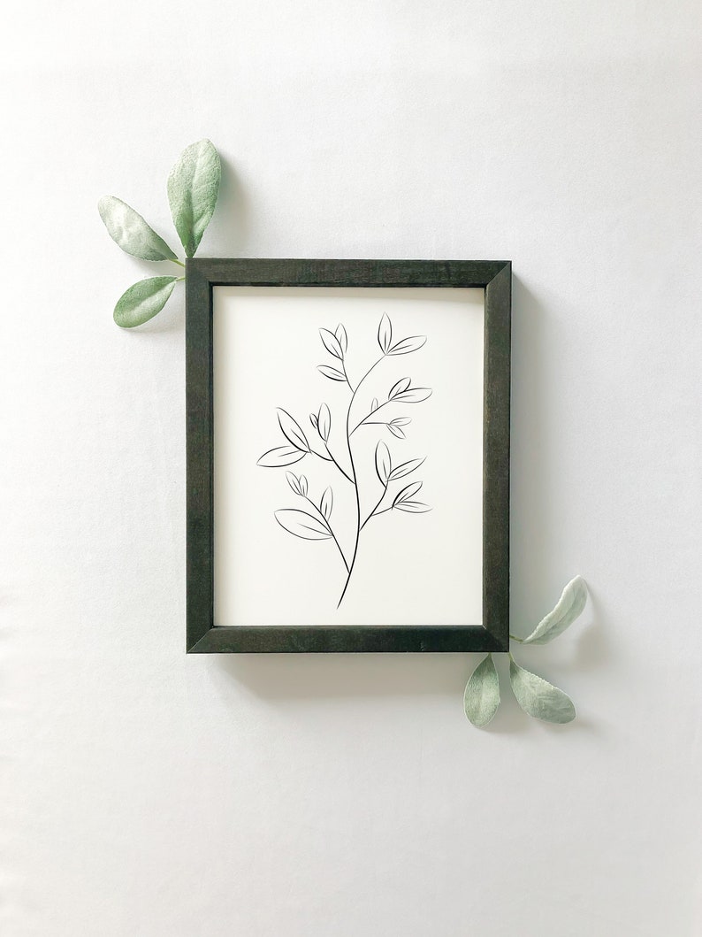 Framed Set of 3 Floral Wall Art Modern Farmhouse 8x10 11x14 Etsy