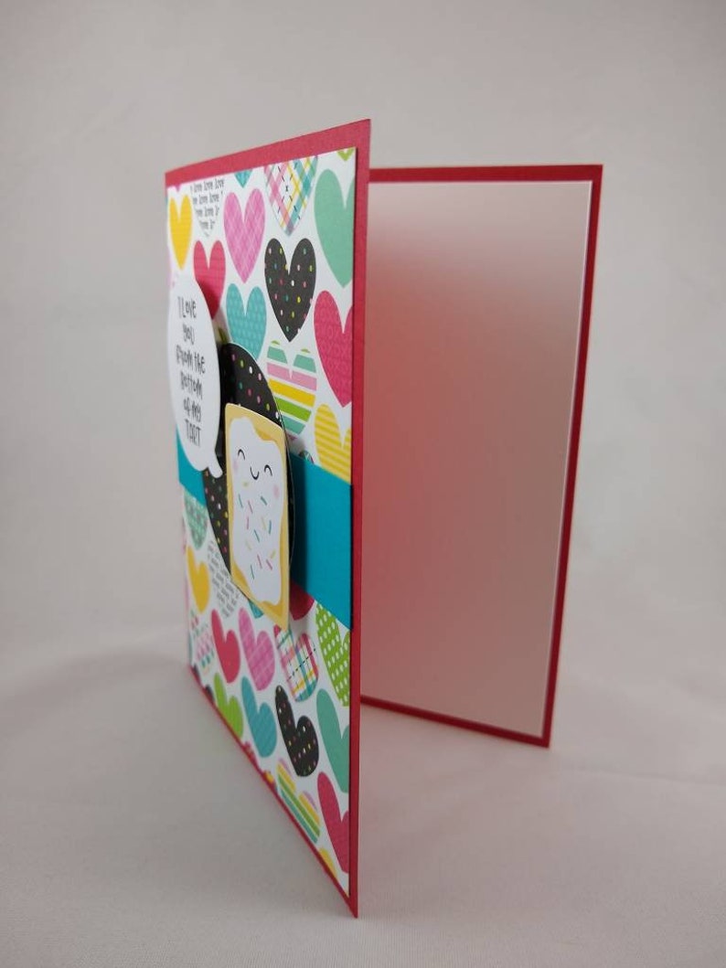 unique card handmade pun card I care card friend valentine card I love you card date night card pop tart card funny anniversary card