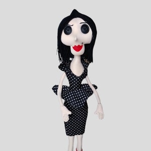 Coraline the other mother doll Beldam witch version handmade doll