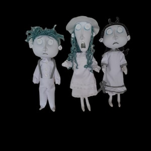 Ghost kids doll from Coraline movie handmade product