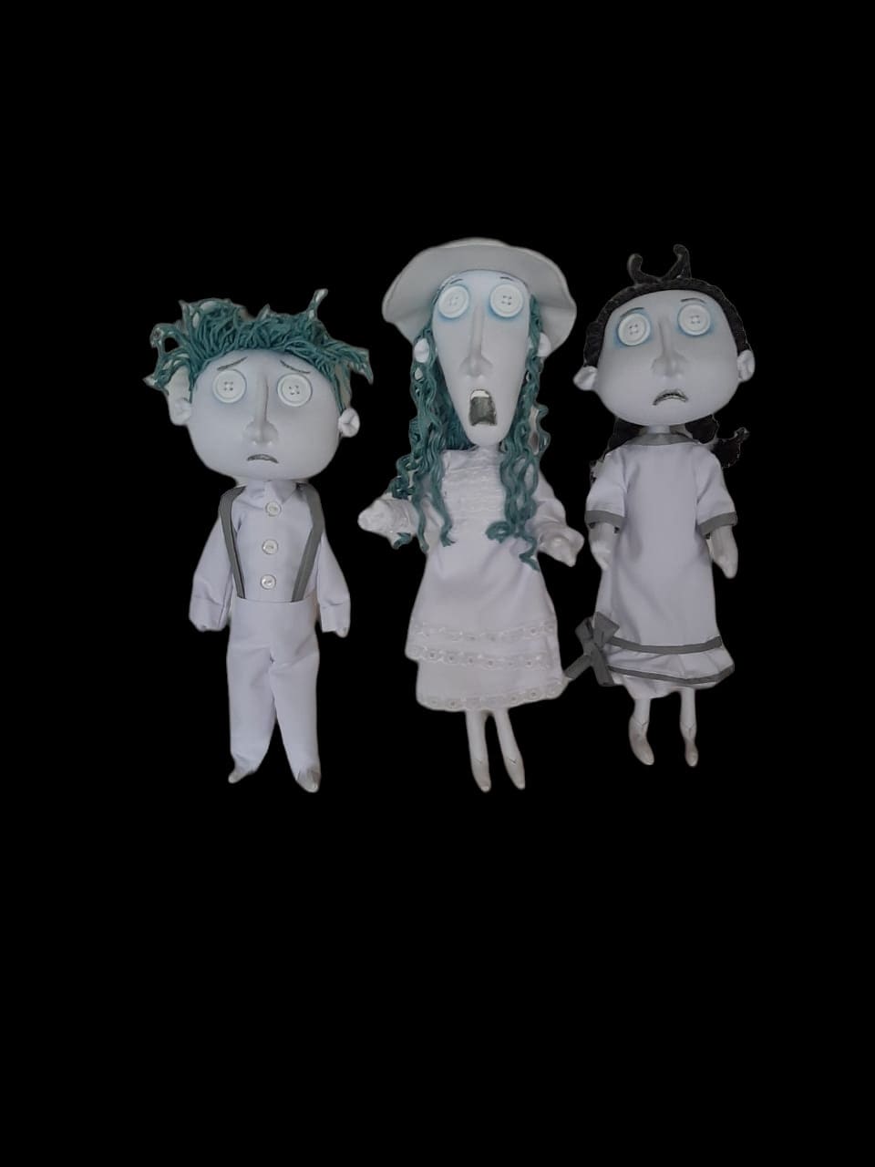 Ghost kids doll from Coraline movie handmade product