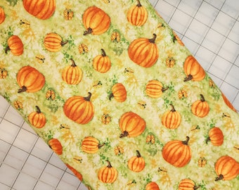 Fall Fabric, Grateful Harvest by Debi Hron for Spx Fabrics, Scattered Pumpkins