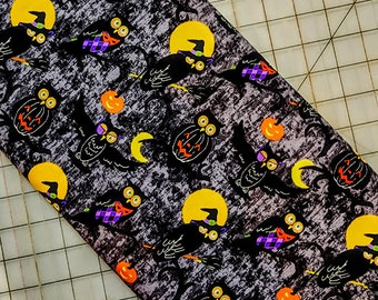 Halloween Fabric, Owls, H'owl, by Faye Burgas, Marcus Fabrics