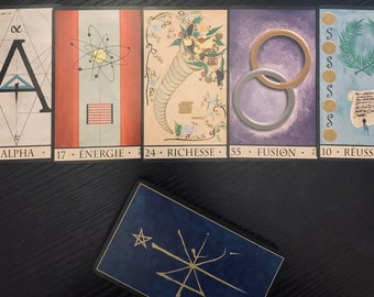 Oracle de la Triade Reading: 5-Card Spread for Clarity (PDF Download