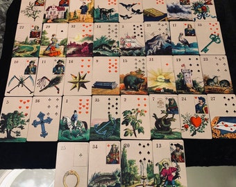 Forecast for the whole year-Lenormand Grand Tableau full reading! Promotional Price!