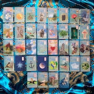 Lenormand Deck - HOT NEW!!! 4 Seasons Lenormand Cards for sell.  Nouvelles cartes du petit Lenormand  à vendre.