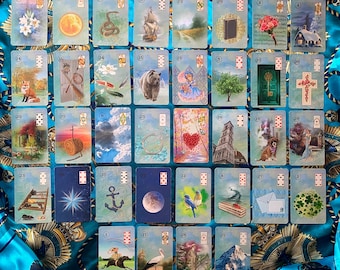 Four Seasons Lenormand Deck: Original Artwork, Linen Cardstock