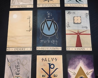 Oracle de la Triade Reading: 9-Card Spread, Love & Life Guidance (Detailed PDF Forecast)