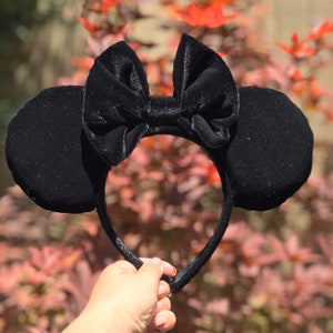 Black Velvet Minnie Mouse Ears